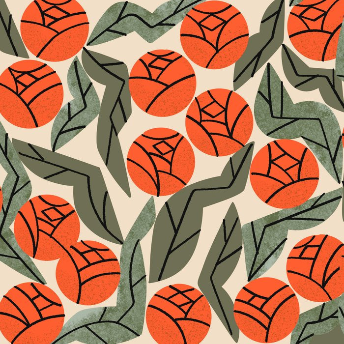 Hot Orange Blooms Coffee Mug Gallery Image 2