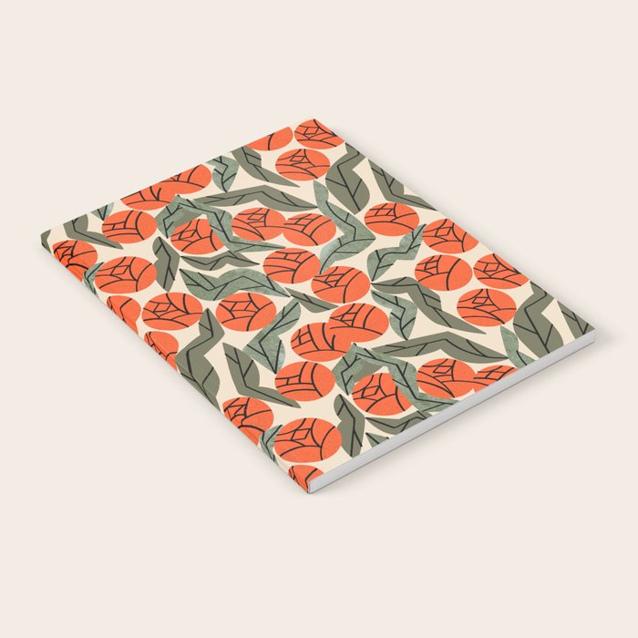 Hot Orange Blooms Notebook Gallery Image 1