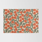 Hot Orange Blooms Rug Gallery Image 2