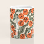 Hot Orange Blooms Coffee Mug Gallery Image 4