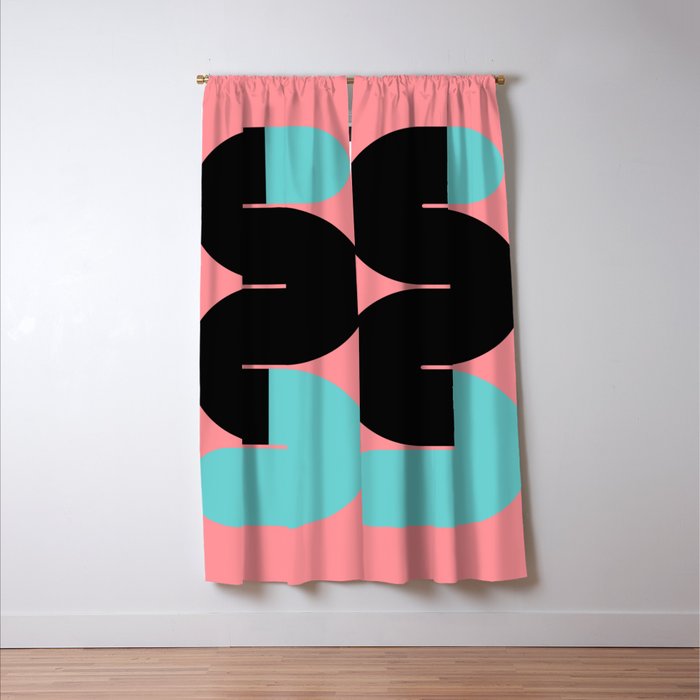 Modern geometric shapes 17 Window Curtain Gallery Image 3