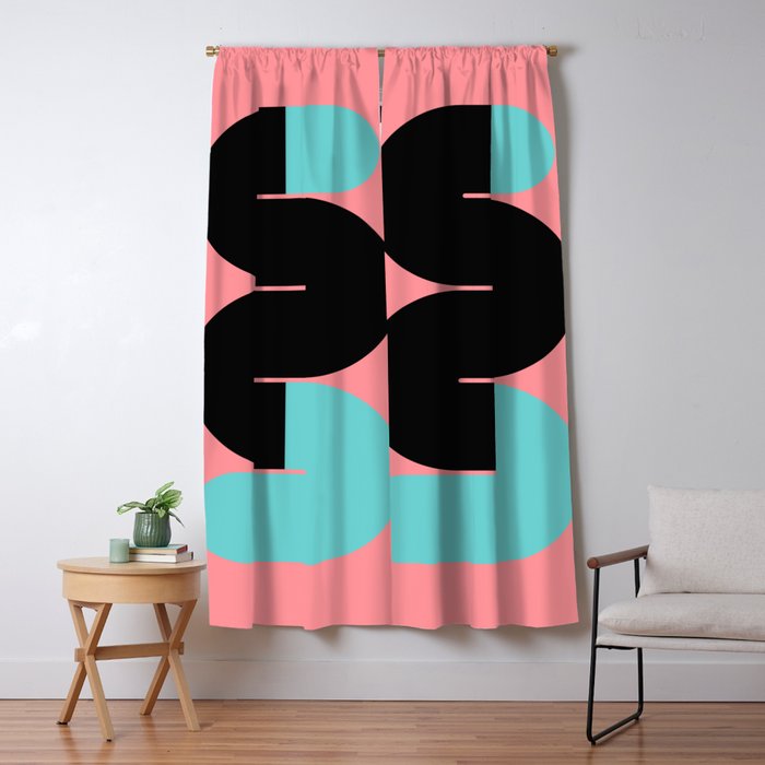 Modern geometric shapes 17 Window Curtain Gallery Image 5