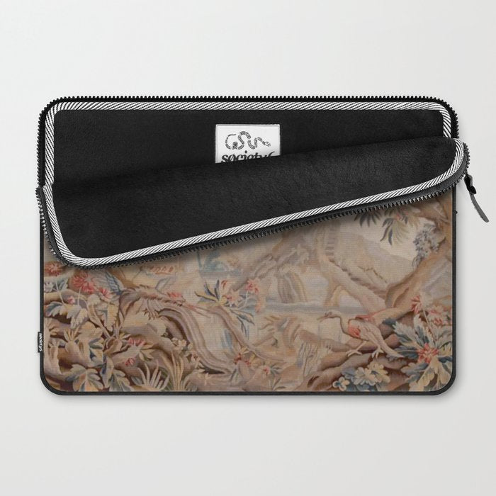 Antique 19th Century French Chinoiserie Verdure Pagoda Tapestry Laptop Sleeve Gallery Image 2