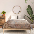 Antique 19th Century French Chinoiserie Verdure Pagoda Tapestry Comforter Gallery Image 3