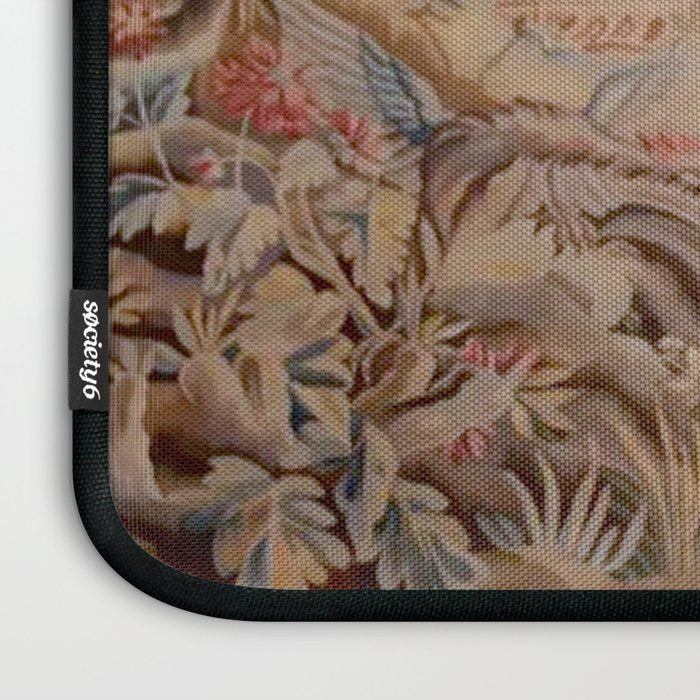 Antique 19th Century French Chinoiserie Verdure Pagoda Tapestry Laptop Sleeve Gallery Image 3