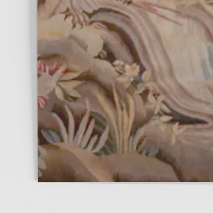 Antique 19th Century French Chinoiserie Verdure Pagoda Tapestry Poster Gallery Image 3