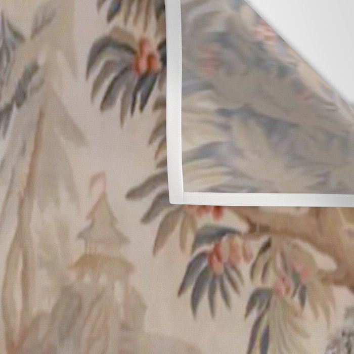 Antique 19th Century French Chinoiserie Verdure Pagoda Tapestry Wall Tapestry Gallery Image 3