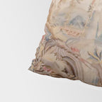 Antique 19th Century French Chinoiserie Verdure Pagoda Tapestry Pillow Sham Gallery Image 4