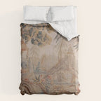 Antique 19th Century French Chinoiserie Verdure Pagoda Tapestry Comforter Gallery Image 6