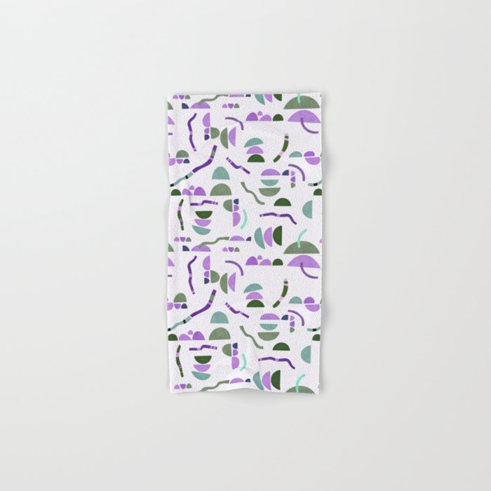 Modern simple shapes pattern LG Bath Towel Gallery Image 1
