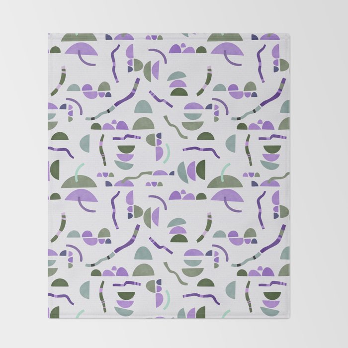 Modern simple shapes pattern LG Throw Blanket Gallery Image 2