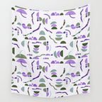 Modern simple shapes pattern LG Wall Tapestry Gallery Image 4