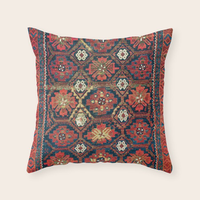 Belouch Khorassan Northeast Persian Rug Print Throw Pillow Gallery Image 6