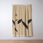 Abstract Art /Minimal Plant 8 Window Curtain Gallery Image 3