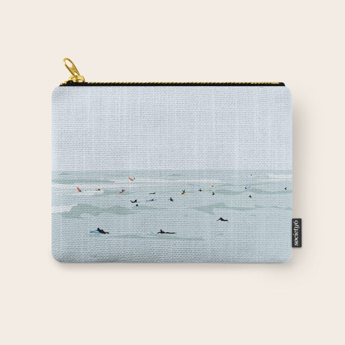 Tiny Surfers in Lima Carry All Pouch Gallery Image 1