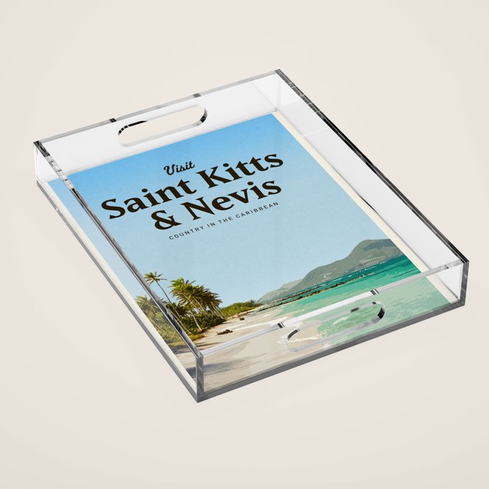 Visit Saint Kitts & Nevis Acrylic Tray Gallery Image 1