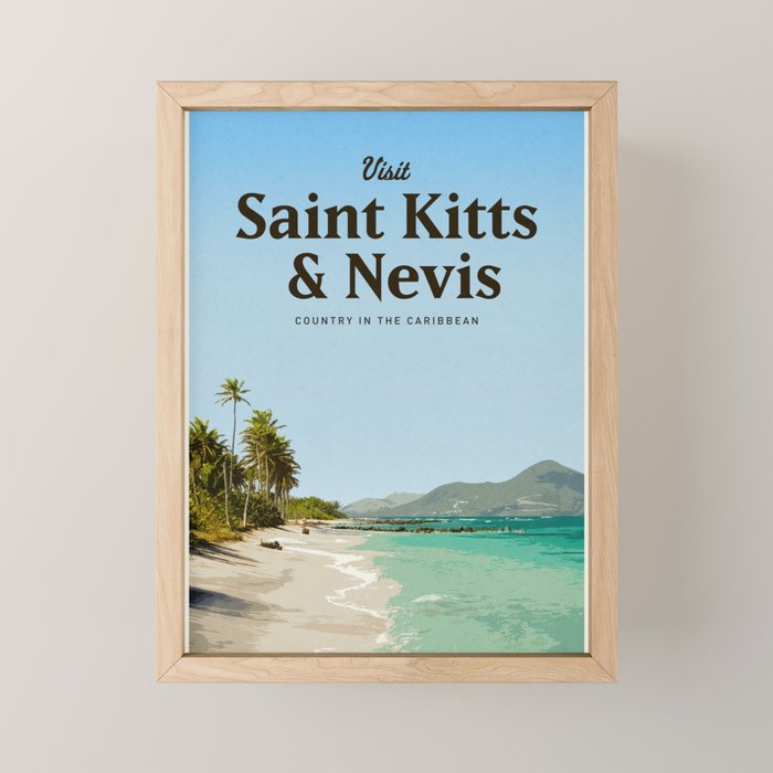 Visit Saint Kitts & Nevis Mini Art Print Gallery Image 1
