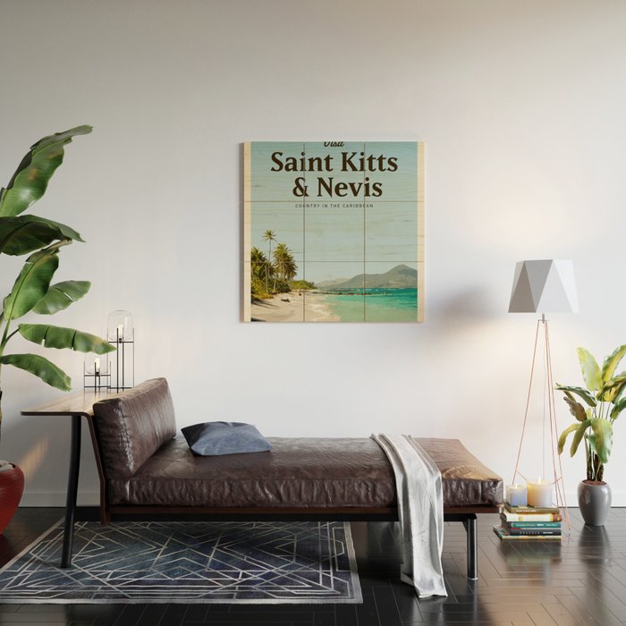 Visit Saint Kitts & Nevis Wood Wall Art Gallery Image 2