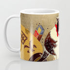 Japanese Woodblock Print Cat Lantern Playful Vintage Art Coffee Mug Gallery Image 3