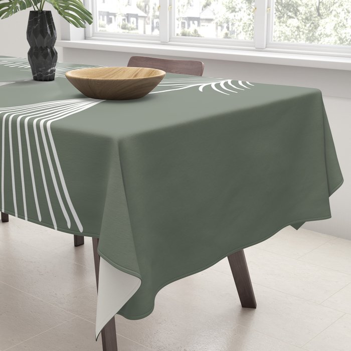 Xmas Trees Green Tablecloth Gallery Image 3