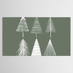 Xmas Trees Green Tablecloth Gallery Image 2