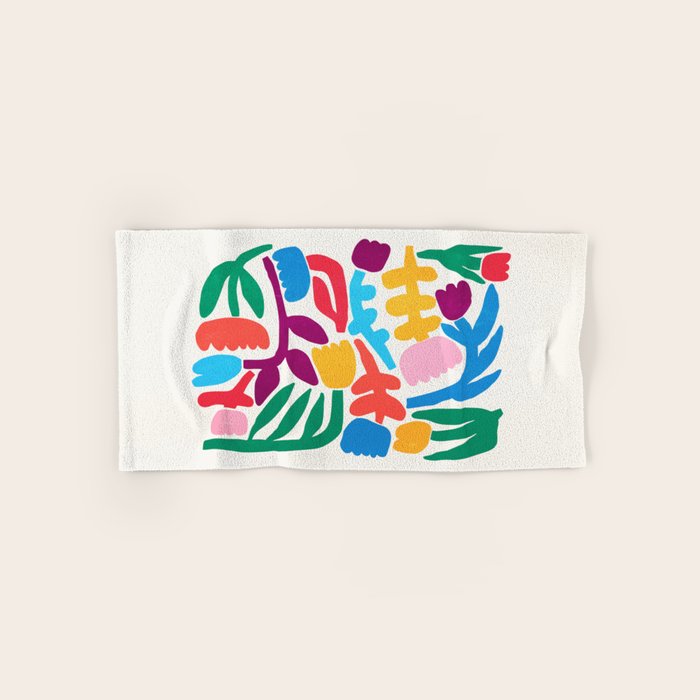 Paper Flowers: Matisse Edition Bath Towel Gallery Image 1