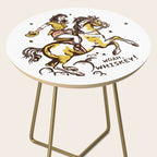 "Woah Whiskey" Western Pin Up Cowgirl & Her Horse Side Table Gallery Image 2