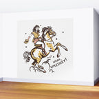 "Woah Whiskey" Western Pin Up Cowgirl & Her Horse Wall Mural Gallery Image 2