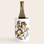 "Woah Whiskey" Western Pin Up Cowgirl & Her Horse Wine Chiller Gallery Image 1