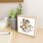 "Woah Whiskey" Western Pin Up Cowgirl & Her Horse Mini Art Print Gallery Image 2