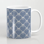 Bows & Ribbons Pattern XLIII Neutral Blue Coffee Mug Gallery Image 1