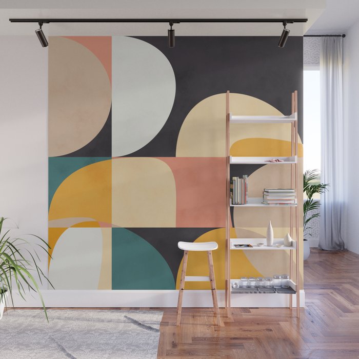 modern shapes 8 Wall Mural Gallery Image 1