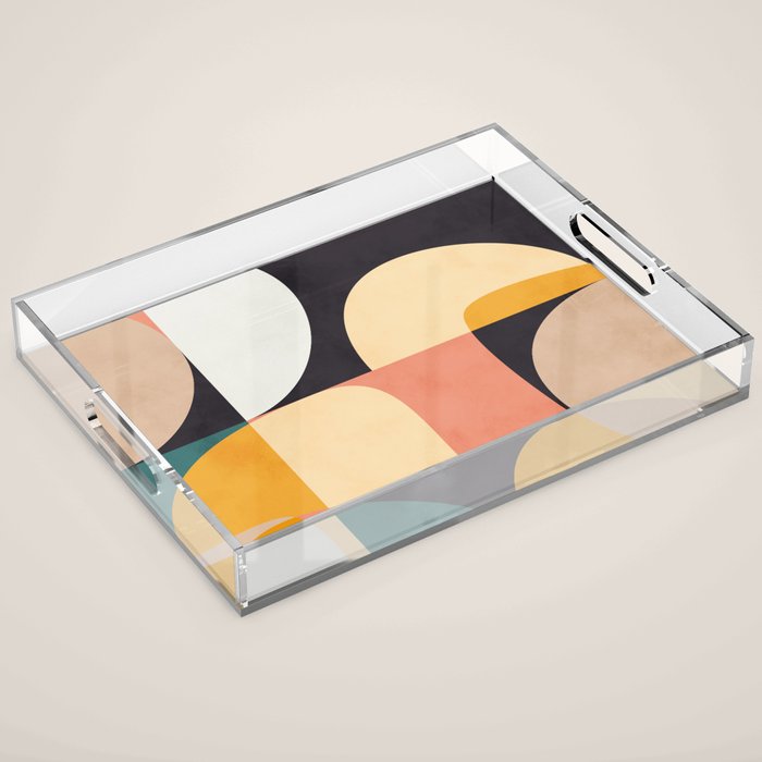 modern shapes 8 Acrylic Tray Gallery Image 1