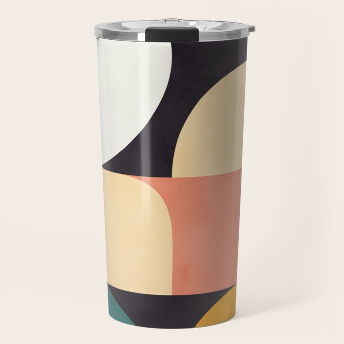 modern shapes 8 Travel Mug Gallery Image 1
