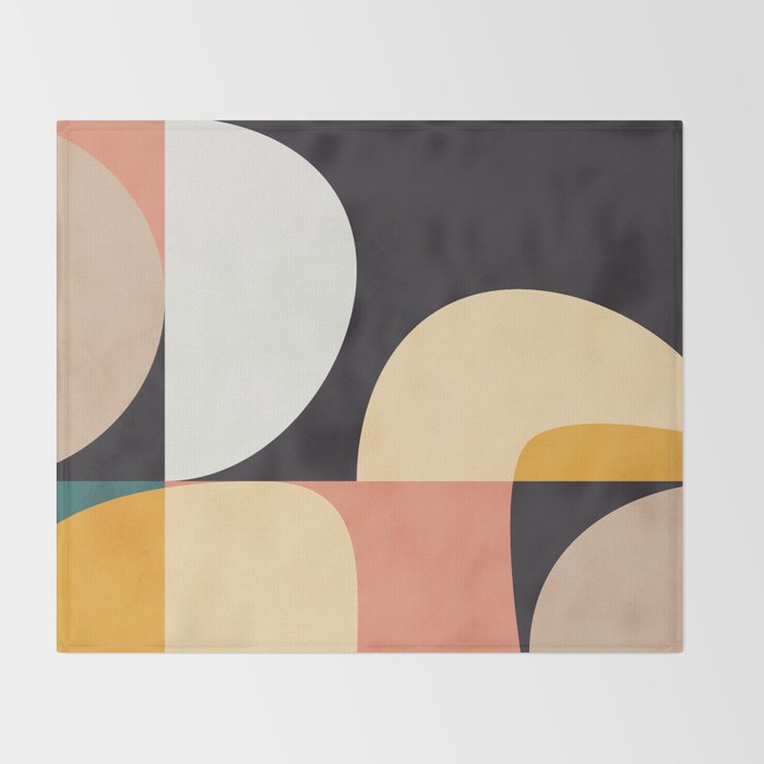 modern shapes 8 Throw Blanket Gallery Image 2