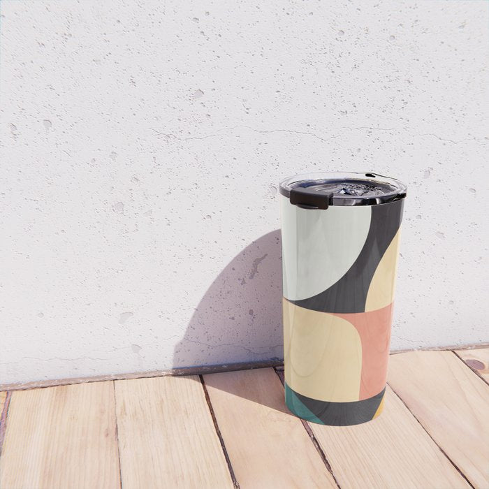 modern shapes 8 Travel Mug Gallery Image 4