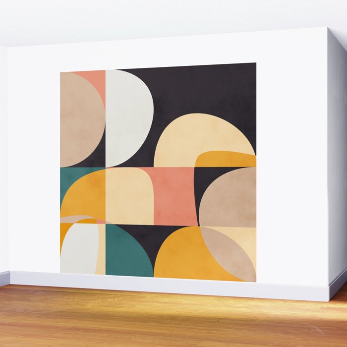 modern shapes 8 Wall Mural Gallery Image 2