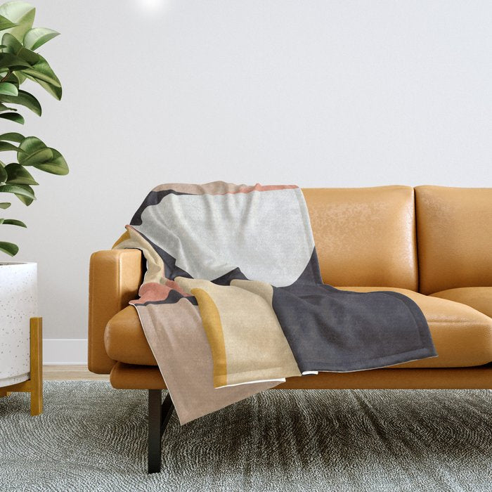 modern shapes 8 Throw Blanket Gallery Image 1