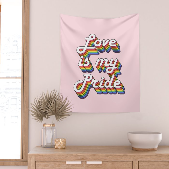 Love is my Pride Wall Tapestry Gallery Image 2