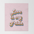 Love is my Pride Throw Blanket Gallery Image 2