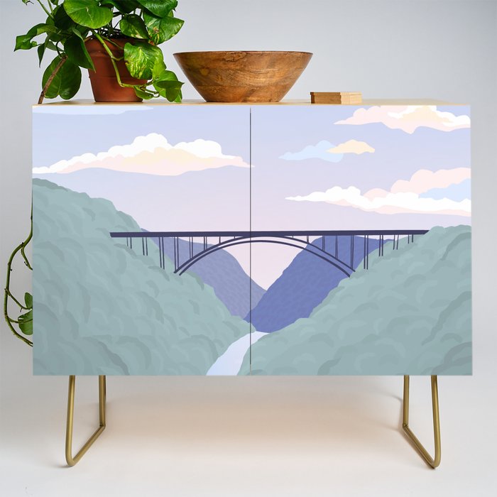 New River Gorge National Park, West Virginia Credenza Gallery Image 1