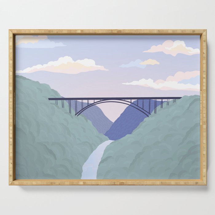 New River Gorge National Park, West Virginia Serving Tray Gallery Image 1