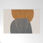 Line Female Figure 82 Welcome Mat Gallery Image 1