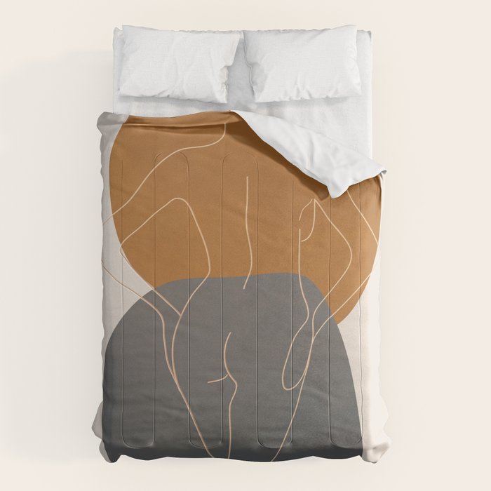 Line Female Figure 82 Comforter Gallery Image 1