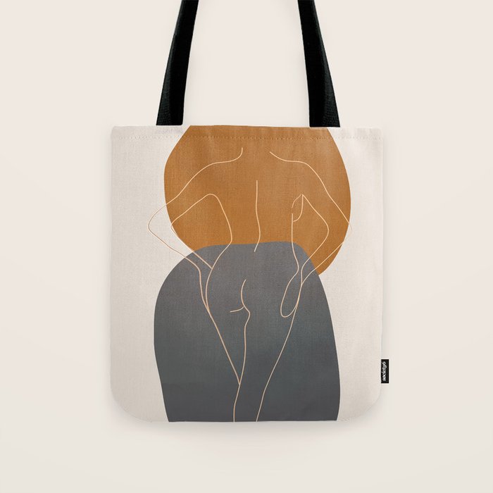 Line Female Figure 82 Tote Bag Gallery Image 1