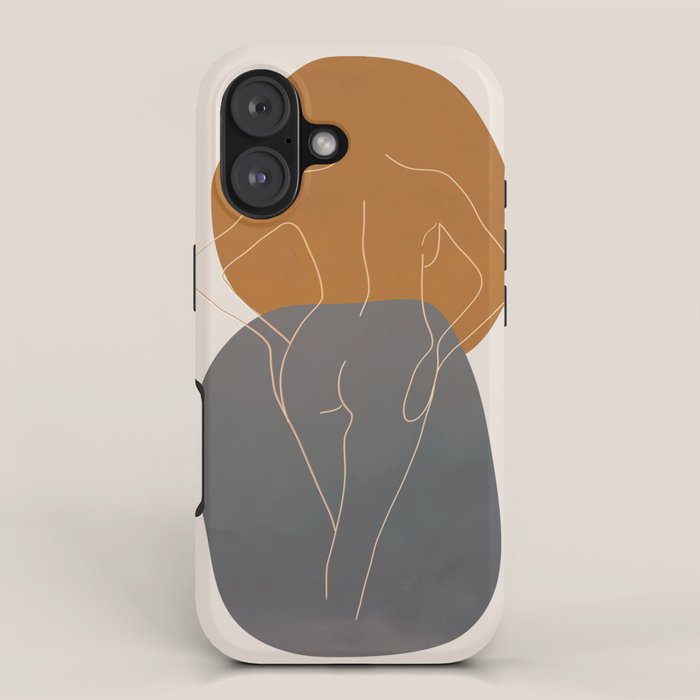 Line Female Figure 82 iPhone Case Gallery Image 1