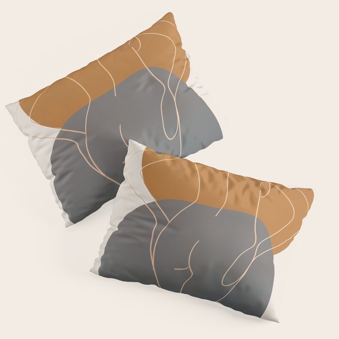 Line Female Figure 82 Pillow Sham Gallery Image 3