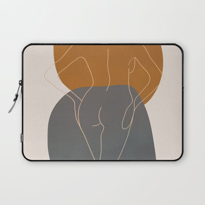 Line Female Figure 82 Laptop Sleeve Gallery Image 1