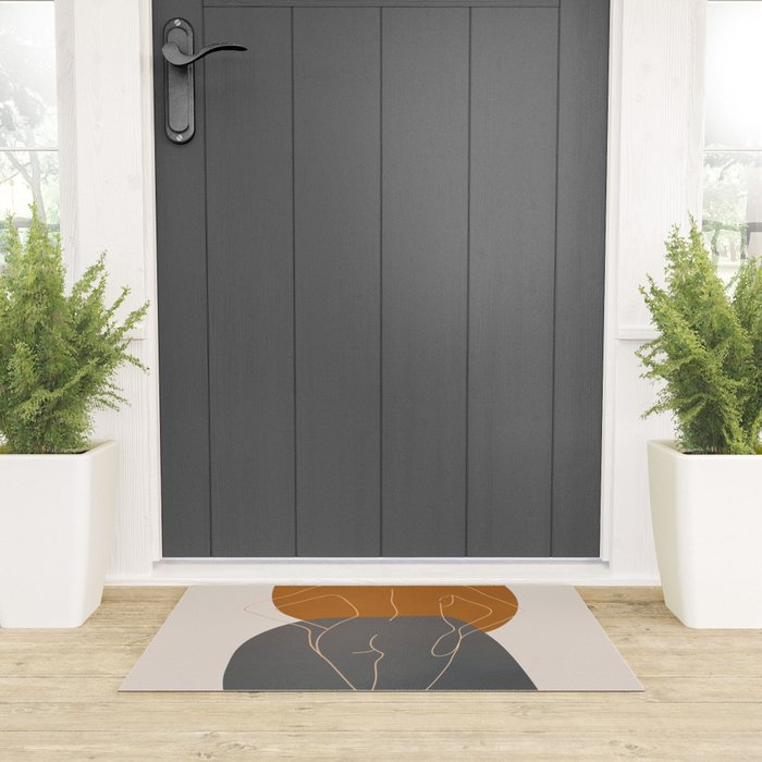 Line Female Figure 82 Welcome Mat Gallery Image 3