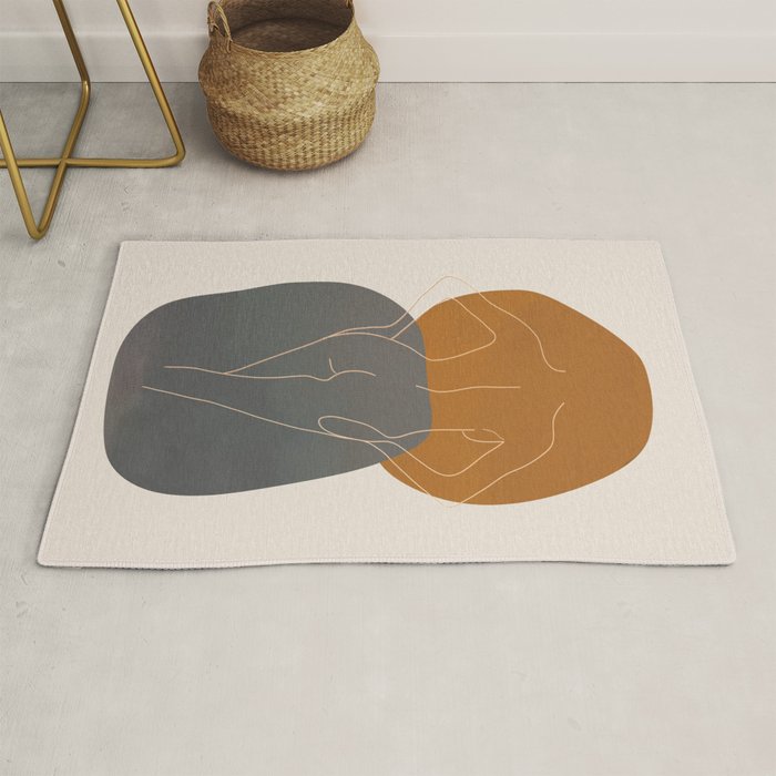 Line Female Figure 82 Rug Gallery Image 1